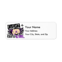 Fight Like A Girl Epilepsy 27.8 Return Address Labels