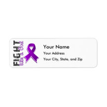 Fight Like A Girl Epilepsy 28.8 Custom Return Address Label