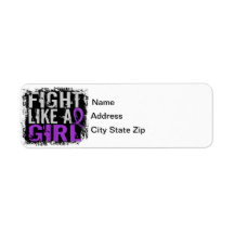 Fight Like a Girl Epilepsy 31.8 Return Address Labels
