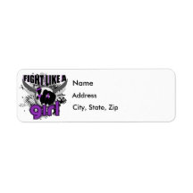Fight Like A Girl Epilepsy 33.8 Custom Return Address Labels