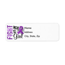 Fight Like A Girl Epilepsy 36.8 Return Address Labels