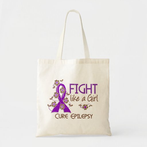 Fight Like A Girl Epilepsy 38.82 Canvas Bags