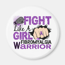 Fight Like A Girl Fibromyalgia 20.2 Fridge Magnets