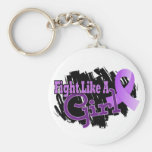 Fight Like A Girl General Cancer 17.8 Keychain