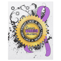 Fight Like a Girl General Cancer 39 Flyer Design
