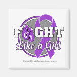 Fight Like a Girl Gloves - Domestic Violence Magnet