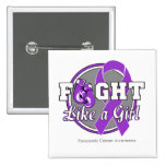 Fight Like a Girl Gloves - Pancreatic Cancer buttons