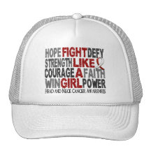 Fight Like A Girl Head And Neck Cancer 23.3 Trucker Hat