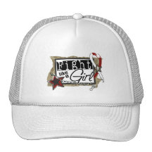 Fight Like A Girl Head and Neck Cancer 24.8 Trucker Hats