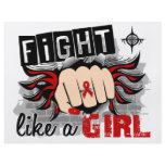 Fight Like A Girl Heart Disease 27.8 Custom Flyer