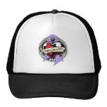Fight Like a Girl Heart Ribbon - Cancer hats