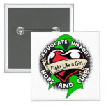 Fight Like a Girl Heart Ribbon - Kidney Cancer buttons