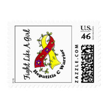 Fight Like A Girl Hepatitis C 29.4 Postage Stamps
