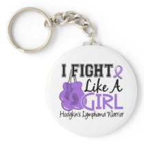 Fight Like A Girl Hodgkins Lymphoma 15.2 Key Chain