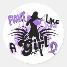 Fight Like A Girl Hodgkin's Lymphoma 35.8 Sticker