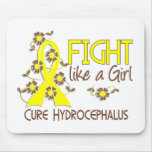 Fight Like A Girl Hydrocephalus 38.82 Mouse Pads