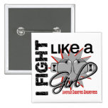 Fight Like A Girl Juvenile Diabetes 13.1 Button