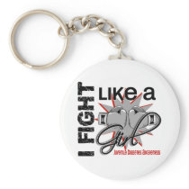 Fight Like A Girl Juvenile Diabetes 13.1 Keychains