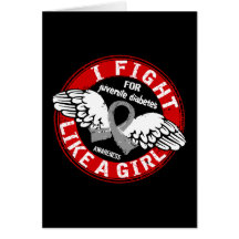 Fight Like A Girl Juvenile Diabetes 16.5 Cards