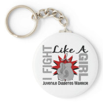 Fight Like A Girl Juvenile Diabetes 8.2 Keychains