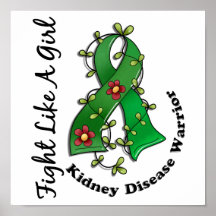 Fight Like A Girl Kidney Disease 29.4 Poster