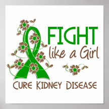 Fight Like A Girl Kidney Disease 38.82 Posters