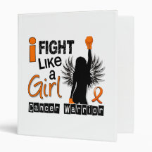 Fight Like A Girl Leukemia 26.2 3 Ring Binder