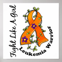 Fight Like A Girl Leukemia 29.4 Print