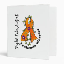 Fight Like A Girl Leukemia 29.4 Vinyl Binders