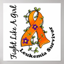 Fight Like A Girl Leukemia 29S Print