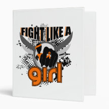 Fight Like A Girl Leukemia 33.8 Binder