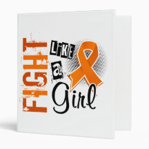 Fight Like A Girl Leukemia 36.8 3 Ring Binders
