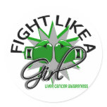 Fight Like A Girl Liver Cancer 12.3 Sticker