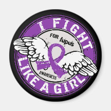 Fight Like A Girl Lupus 16.5 Fridge Magnets