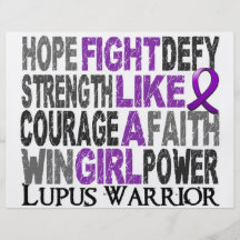 Fight Like A Girl Lupus 23.4 Personalized Flyer