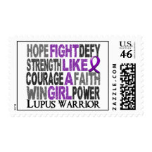 Fight Like A Girl Lupus 23.4 Postage Stamp