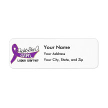Fight Like A Girl Lupus 25.4 Custom Return Address Labels
