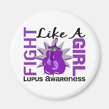 Fight Like A Girl Lupus 8.3 Fridge Magnets
