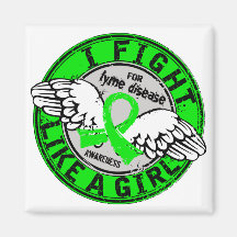 Fight Like A Girl Lyme Disease 16.5 Fridge Magnets