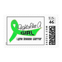 Fight Like A Girl Lyme Disease 25.4 Stamps