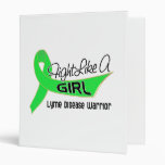 Fight Like A Girl Lyme Disease 25.4 Vinyl Binders