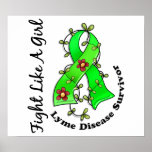 Fight Like A Girl Lyme Disease 29S Print