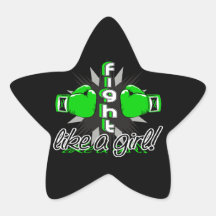 Fight Like A Girl Lyme Disease 32.8 Star Stickers
