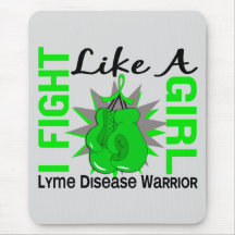 Fight Like A Girl Lyme Disease 8.2 Mouse Pad
