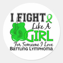 Fight Like A Girl Lymphoma 15.6 Stickers