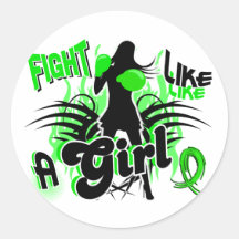 Fight Like A Girl Lymphoma 35.8 Sticker