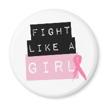 Fight Like A girl Refrigerator Magnets