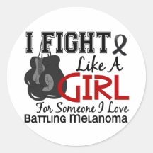 Fight Like A Girl Melanoma15.6 Stickers