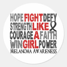 Fight Like A Girl Melanoma 23.3 Sticker