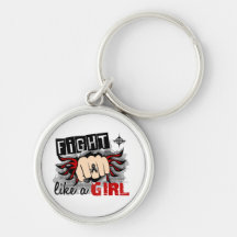 Fight Like A Girl Melanoma 27.8 Key Chain